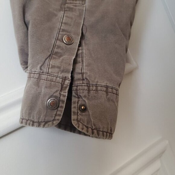 WINDRIVER Taupe Fleece + Quilted Lining Shirt Jacket- Size Large - Picture 14 of 16